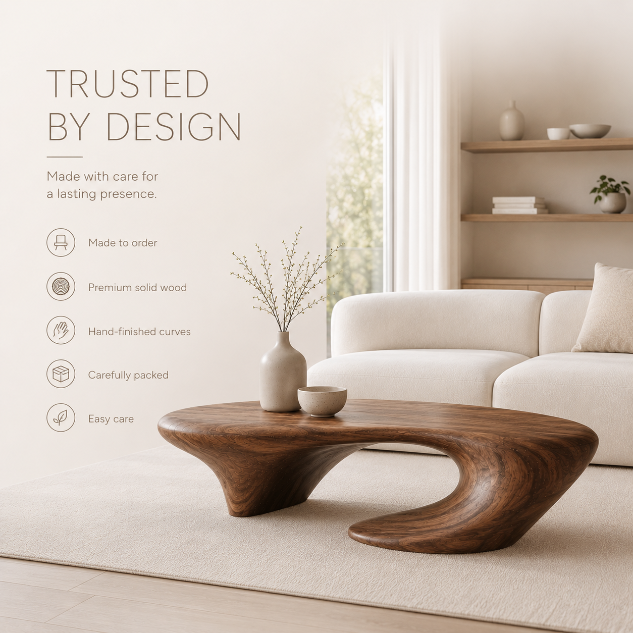 Brielle Sculpted Coffee Table - product image 10