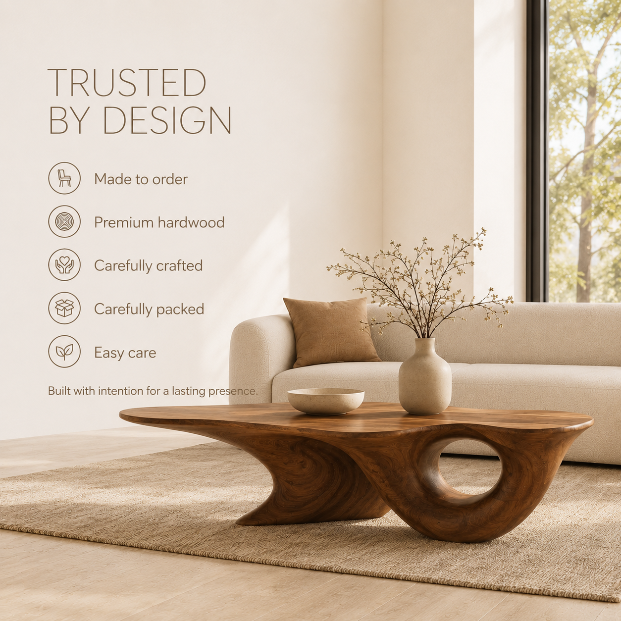 Orin Organic Modern Coffee Table - product image 09
