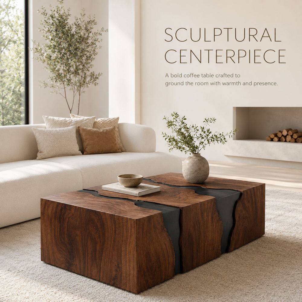 Celine Warm Modern Coffee Table - product image 02