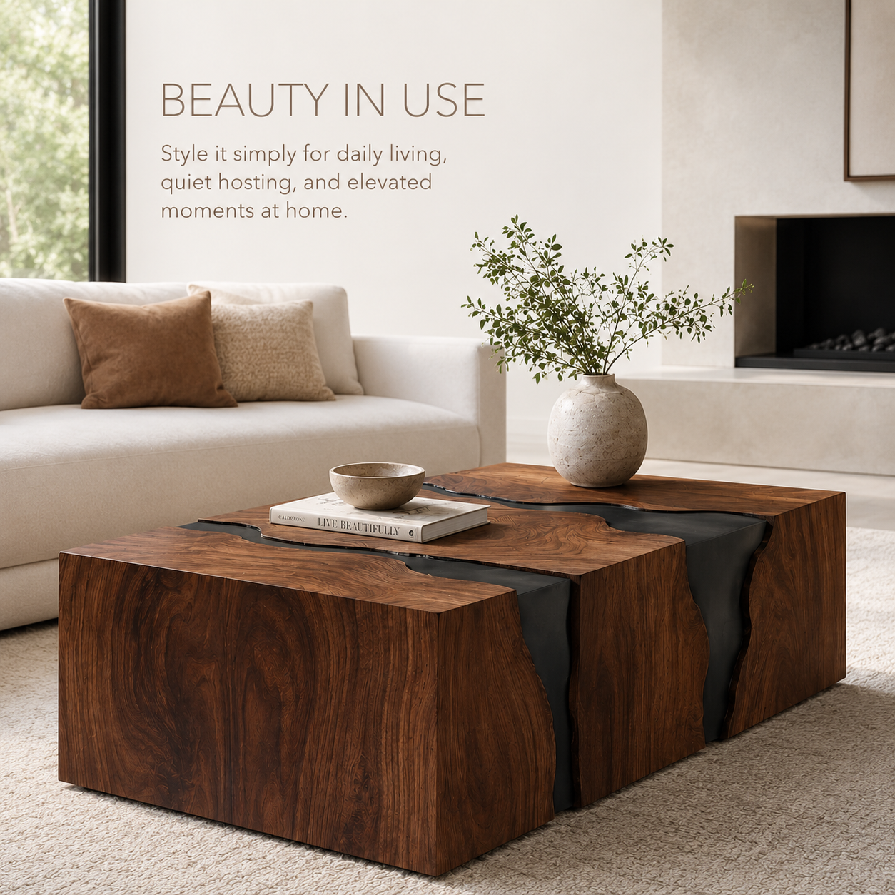 Celine Warm Modern Coffee Table - product image 07