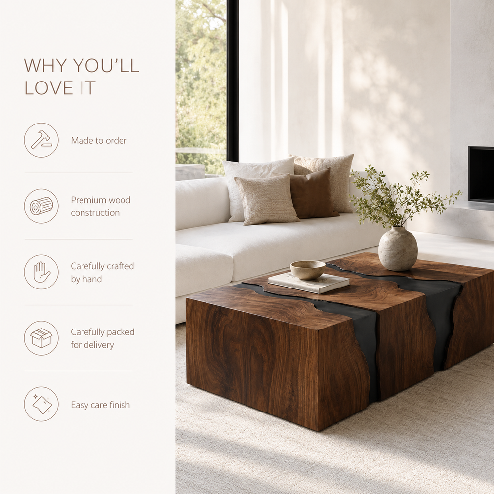 Celine Warm Modern Coffee Table - product image 09