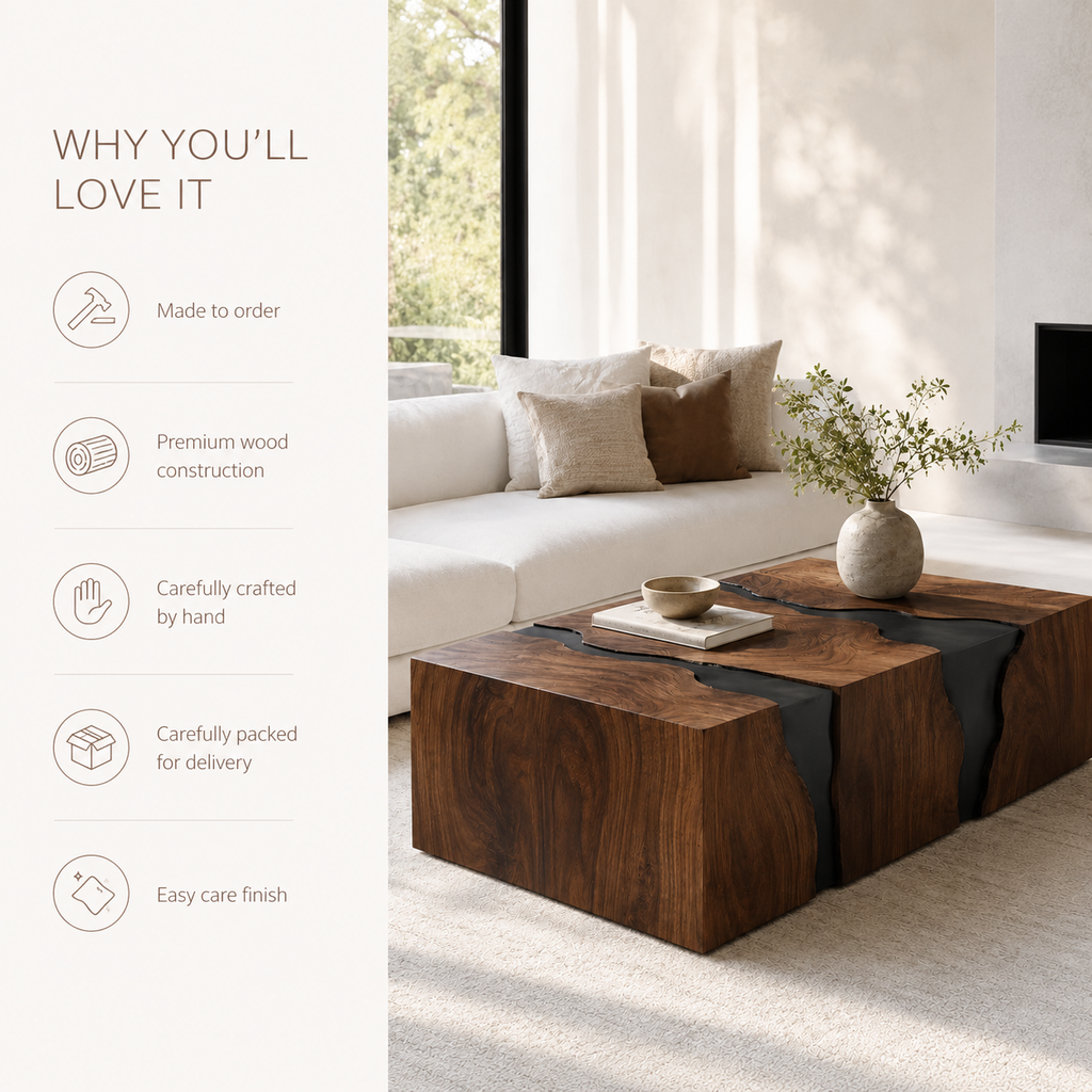 Celine Warm Modern Coffee Table - product image 09