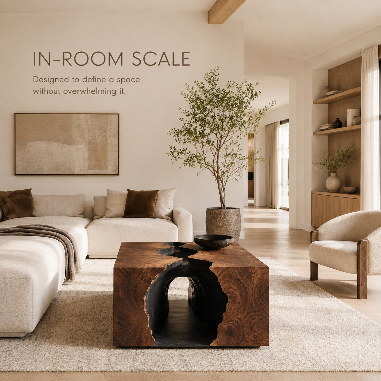 Alden Curved Wood Coffee Table - product image 04