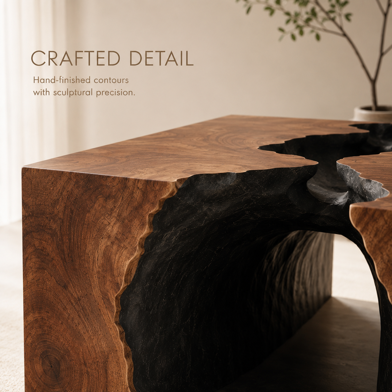 Alden Curved Wood Coffee Table - product image 06