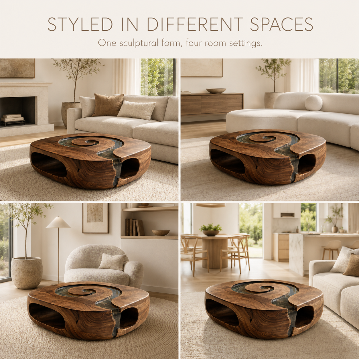 Marin Rounded Wood Coffee Table - product image 10