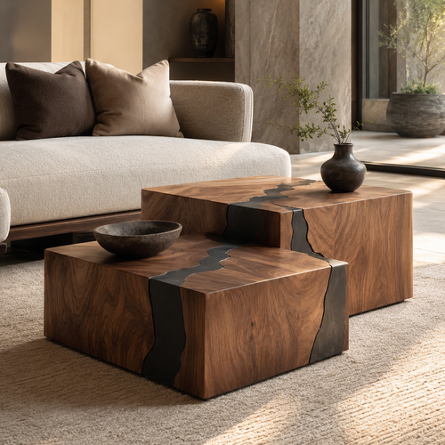 Elara Soft Curve Coffee Table - main view