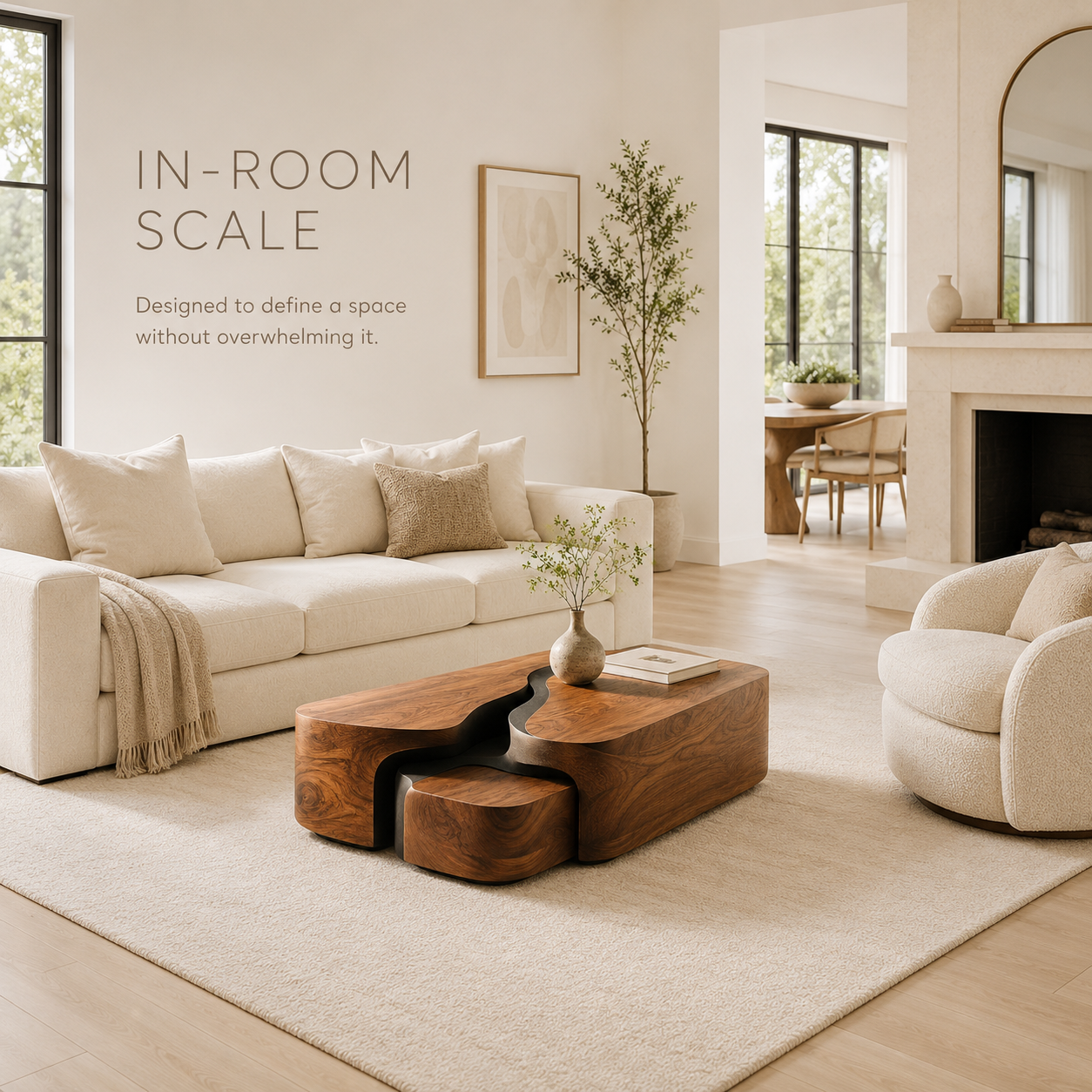 Liora Warm Walnut Coffee Table - product image 04