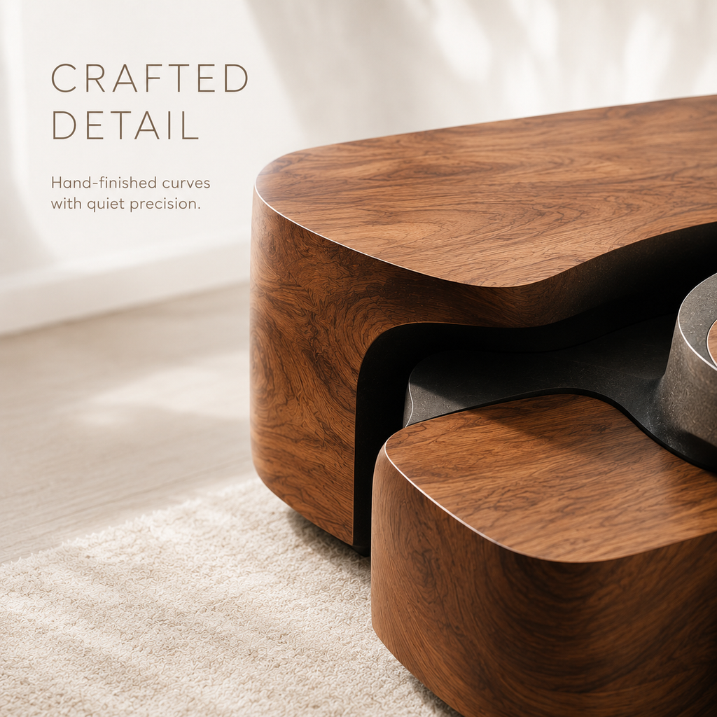 Liora Warm Walnut Coffee Table - product image 06