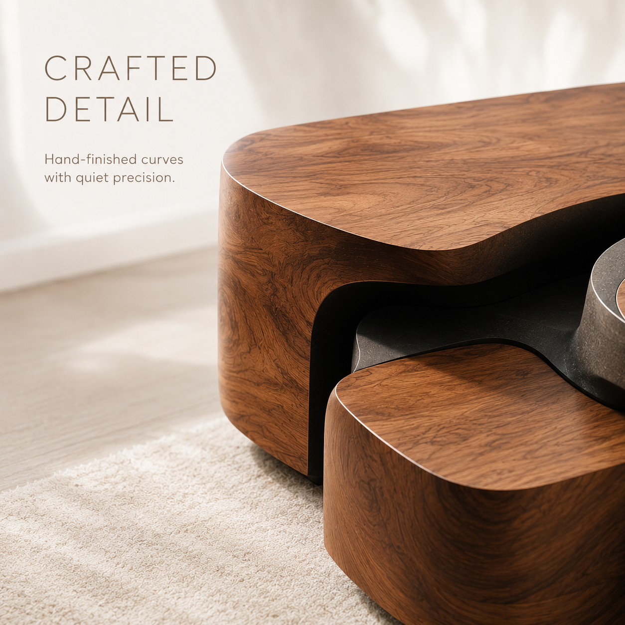 Liora Warm Walnut Coffee Table - product image 06