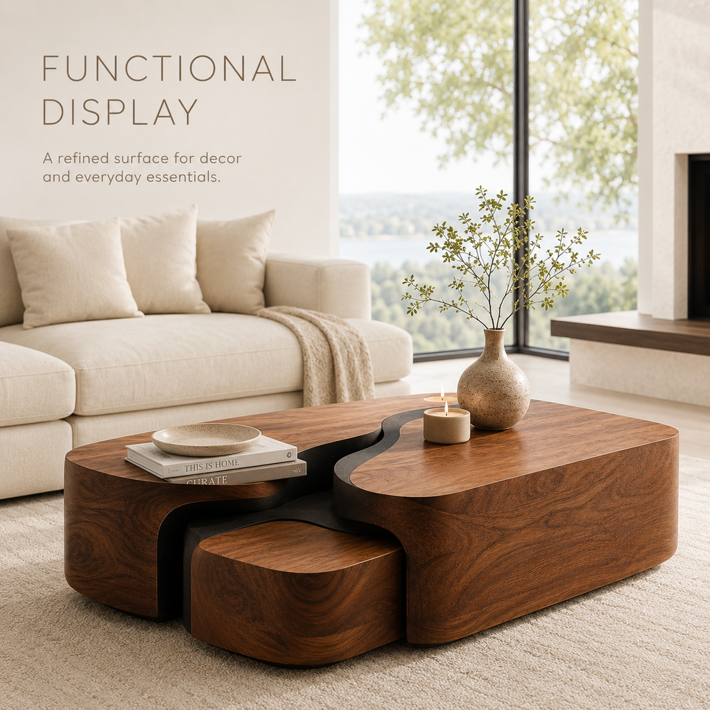 Liora Warm Walnut Coffee Table - product image 07