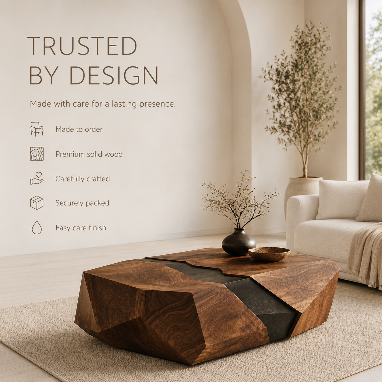 Brielle Sculpted Coffee Table - product image 10