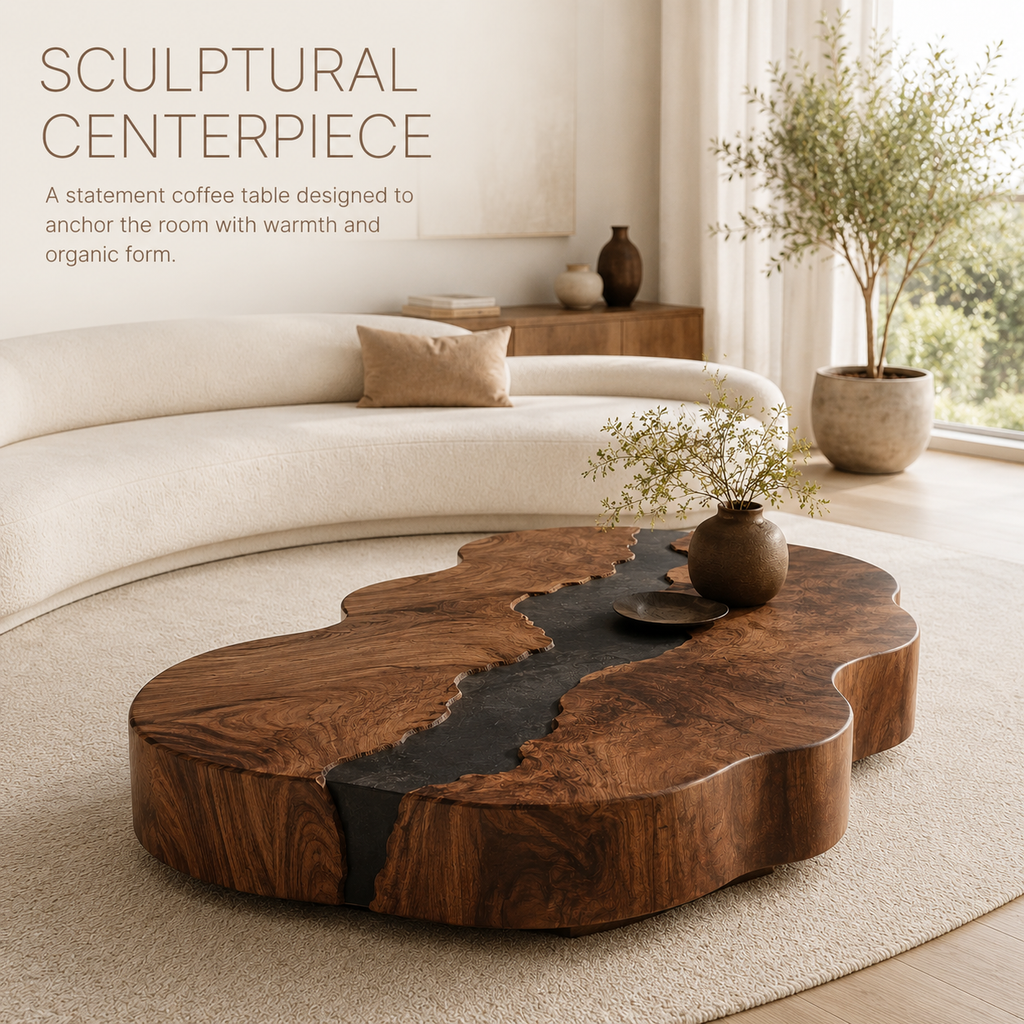 Orin Organic Modern Coffee Table - product image 02
