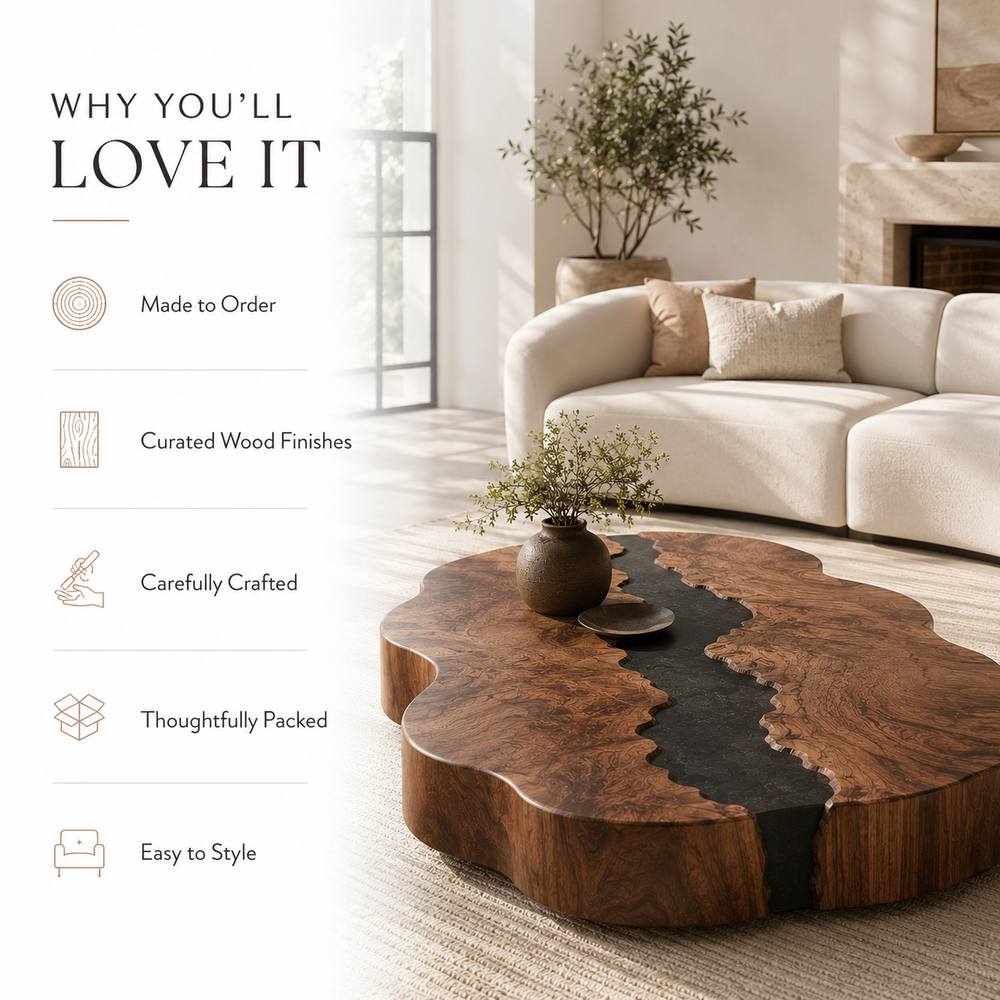 Orin Organic Modern Coffee Table - product image 09