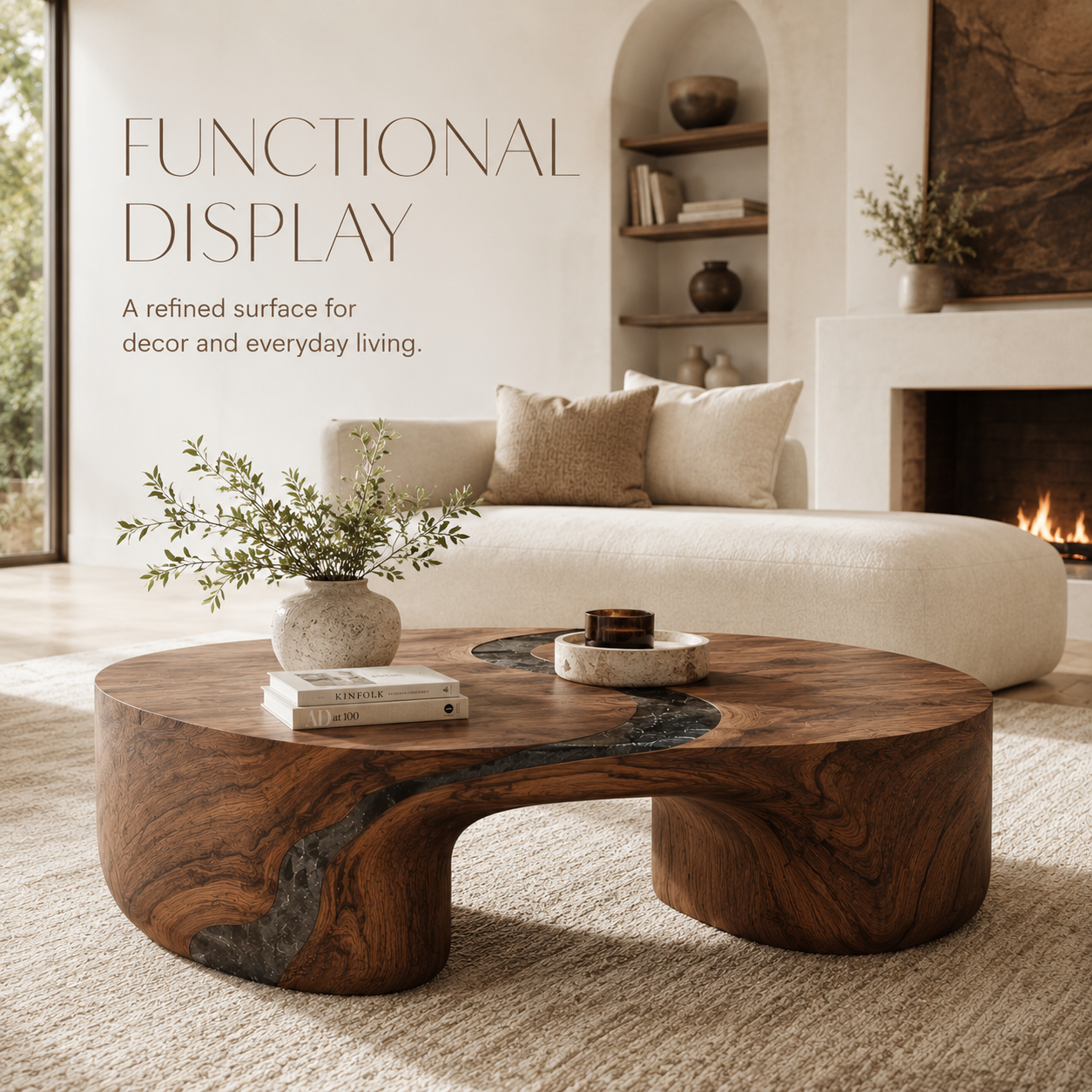 Selene Rounded Lounge Coffee Table - product image 07