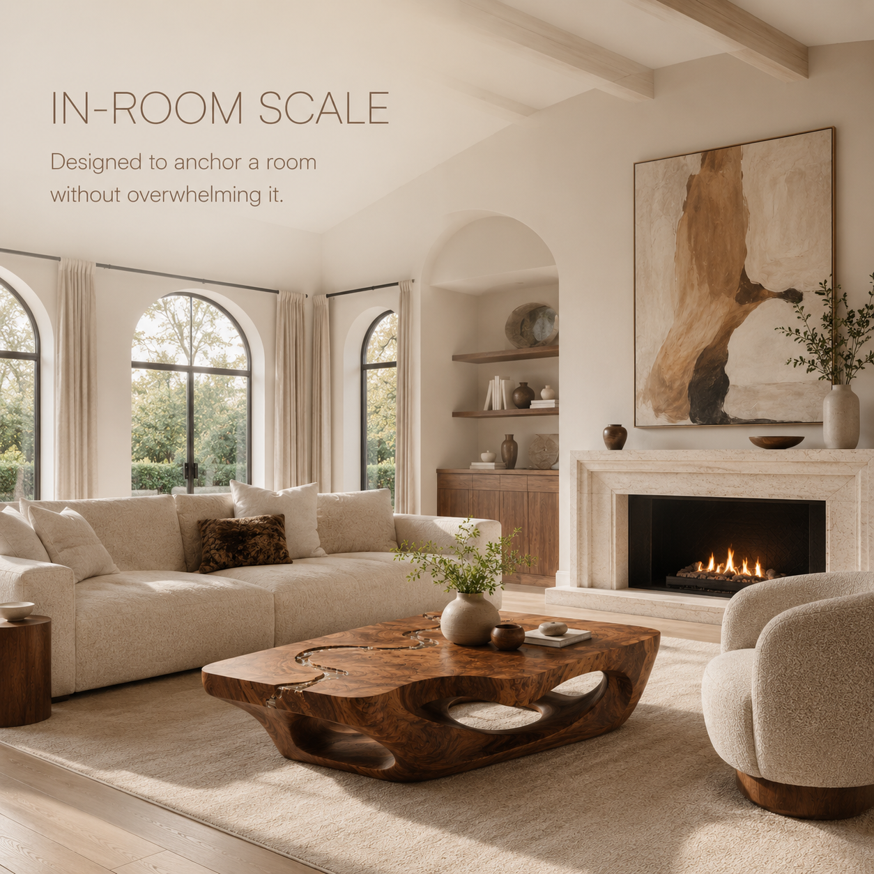 Celine Warm Modern Coffee Table - product image 04