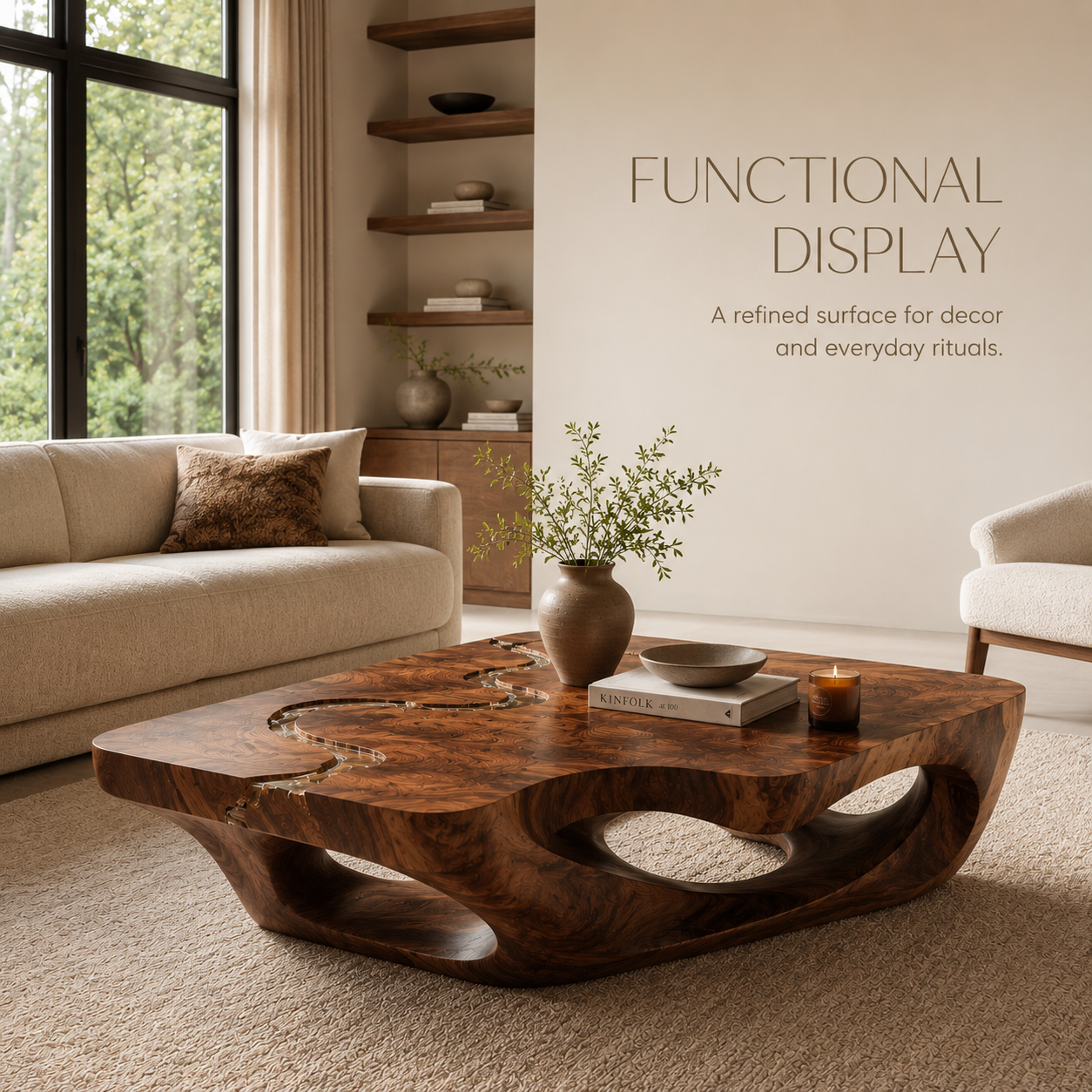 Celine Warm Modern Coffee Table - product image 07
