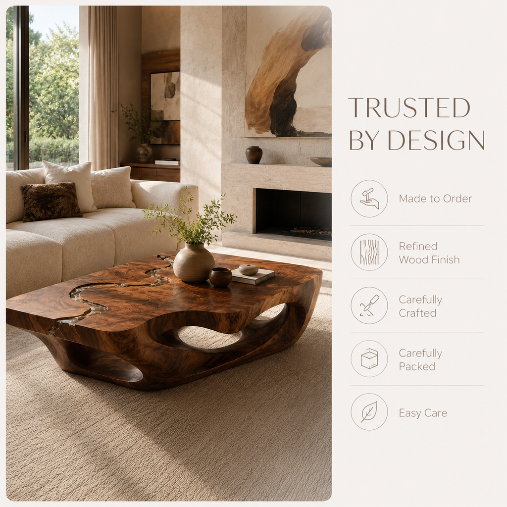 Celine Warm Modern Coffee Table - product image 09