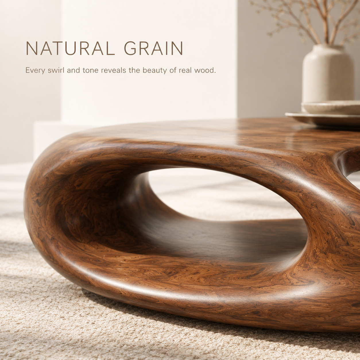 Marin Rounded Wood Coffee Table - product image 05