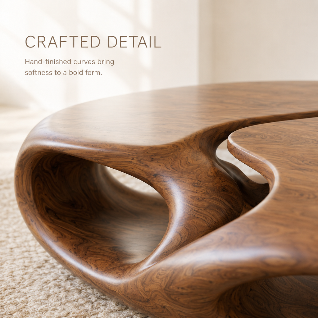 Marin Rounded Wood Coffee Table - product image 06