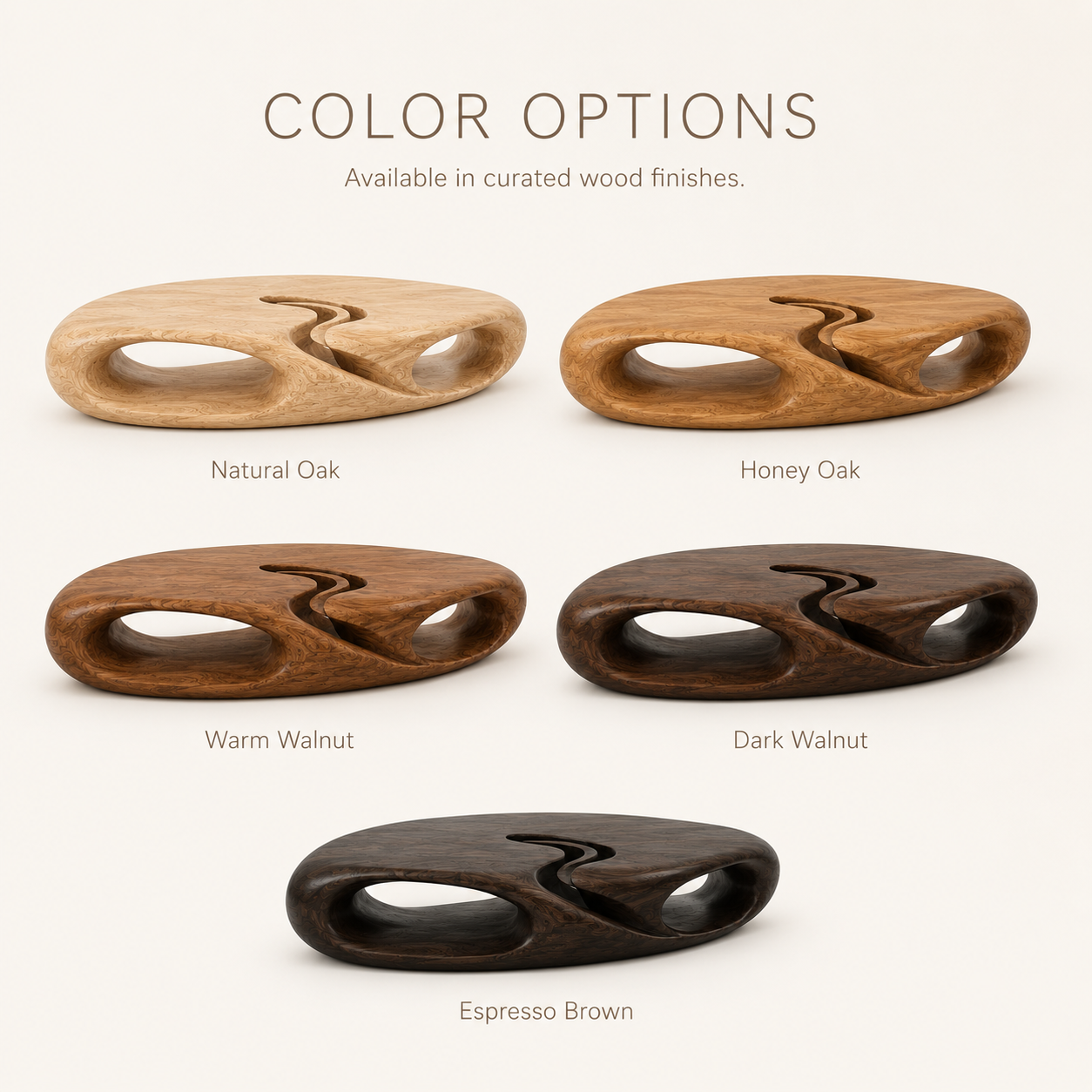 Marin Rounded Wood Coffee Table - product image 11