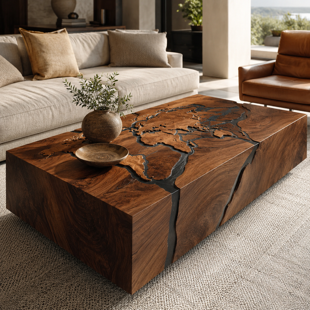 Liora Warm Walnut Coffee Table - main view