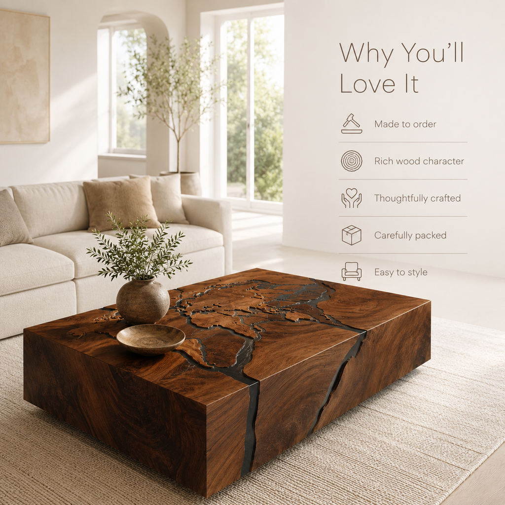 Liora Warm Walnut Coffee Table - product image 09