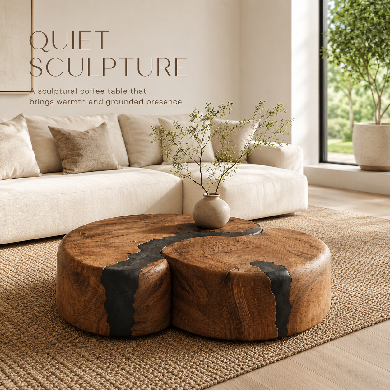 Brielle Sculpted Coffee Table - product image 02
