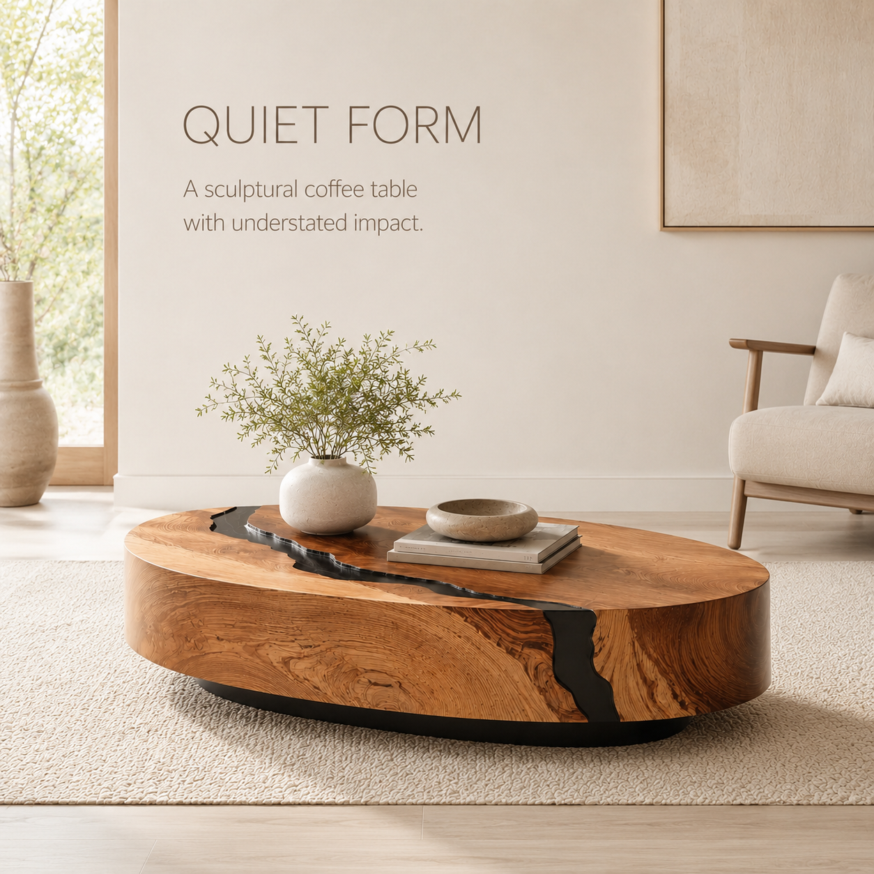 Orin Organic Modern Coffee Table - product image 03