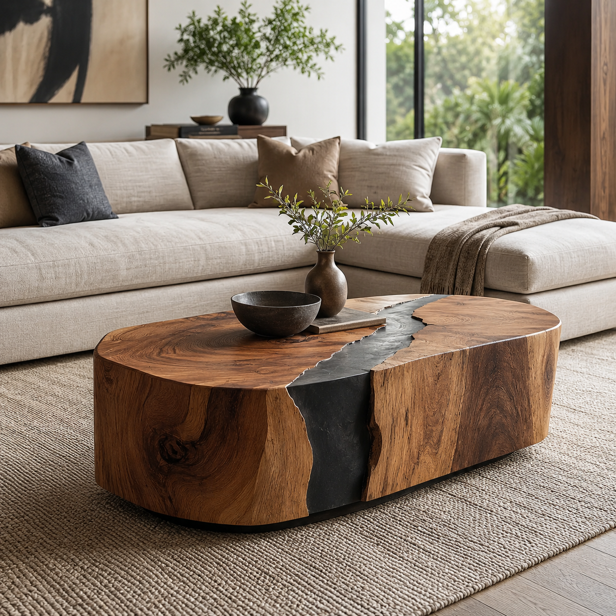 Selene Rounded Lounge Coffee Table - main view