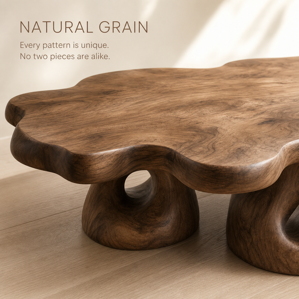Marin Rounded Wood Coffee Table - Design 180 - product image 05