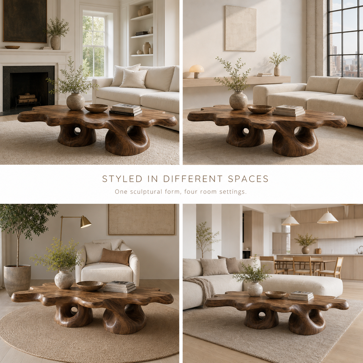 Marin Rounded Wood Coffee Table - Design 180 - product image 10