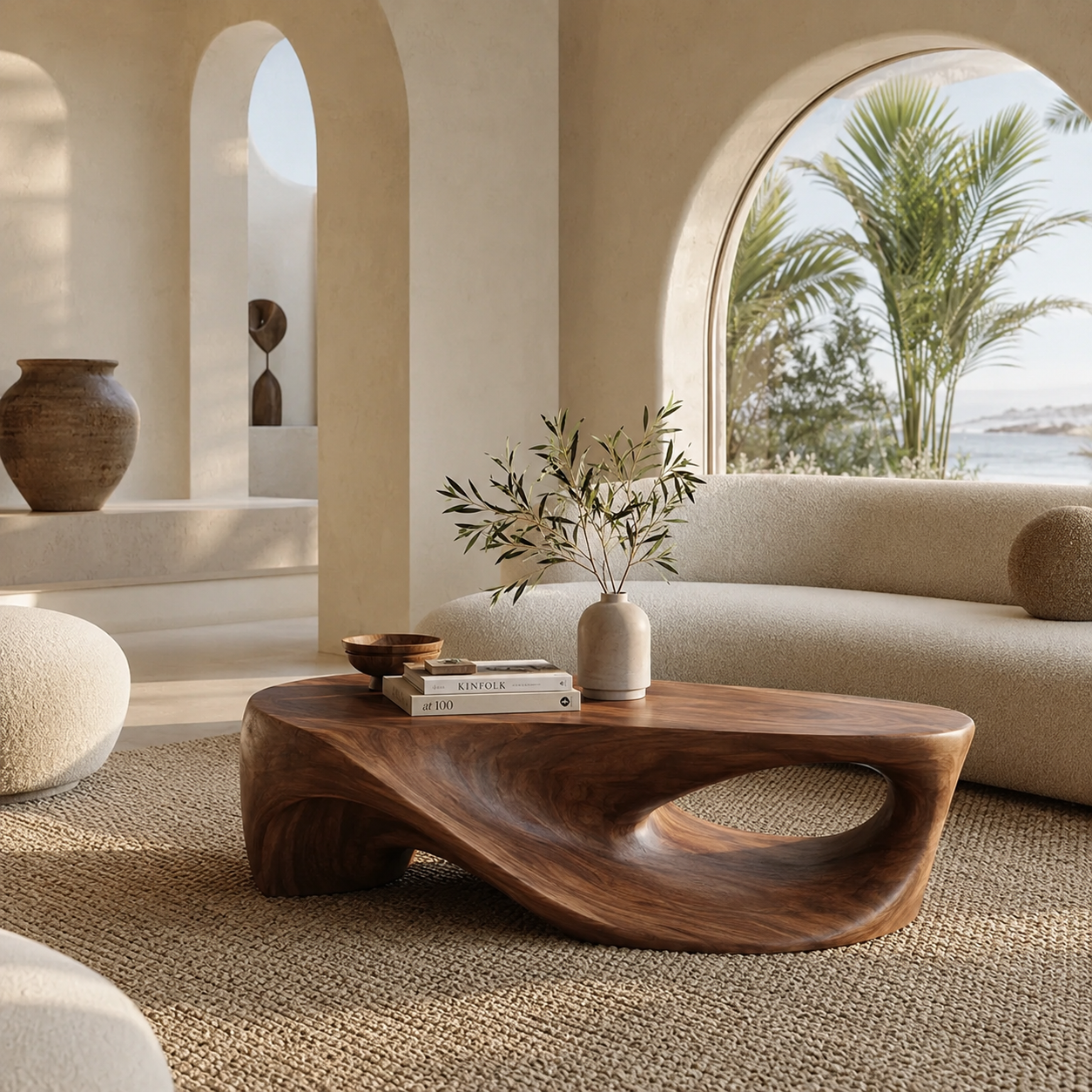 Elara Soft Curve Coffee Table - Design 183 - main view