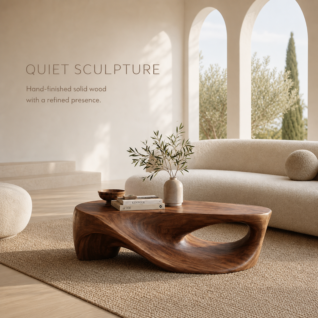 Elara Soft Curve Coffee Table - Design 183 - product image 02