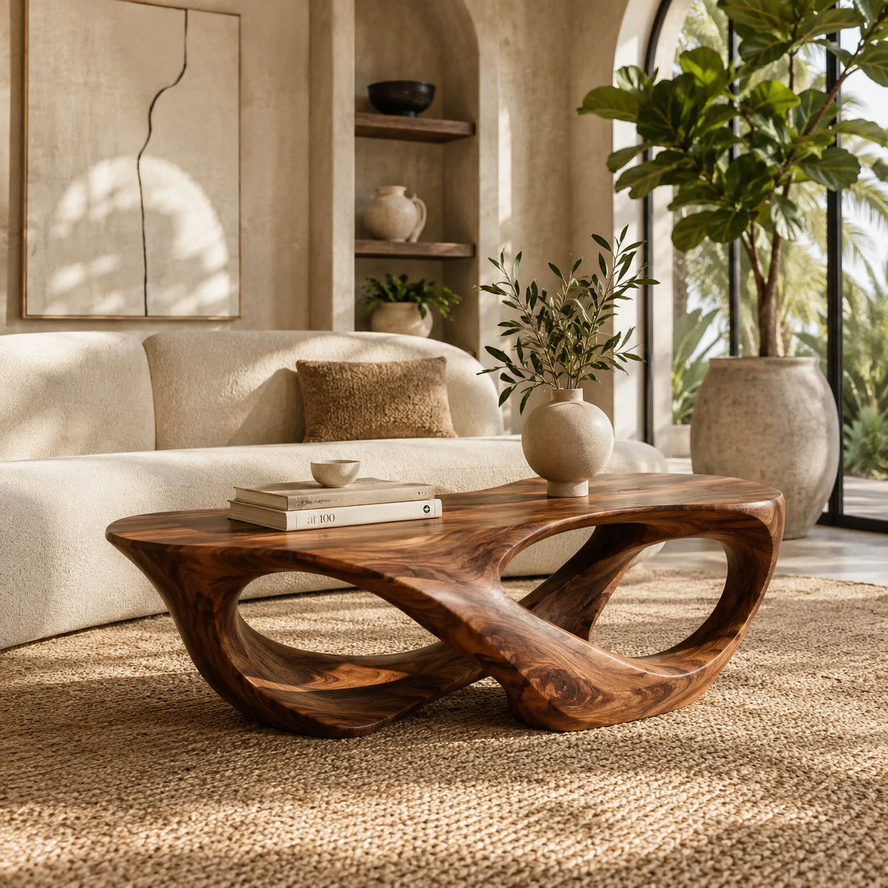 Liora Warm Walnut Coffee Table - Design 186 - main view