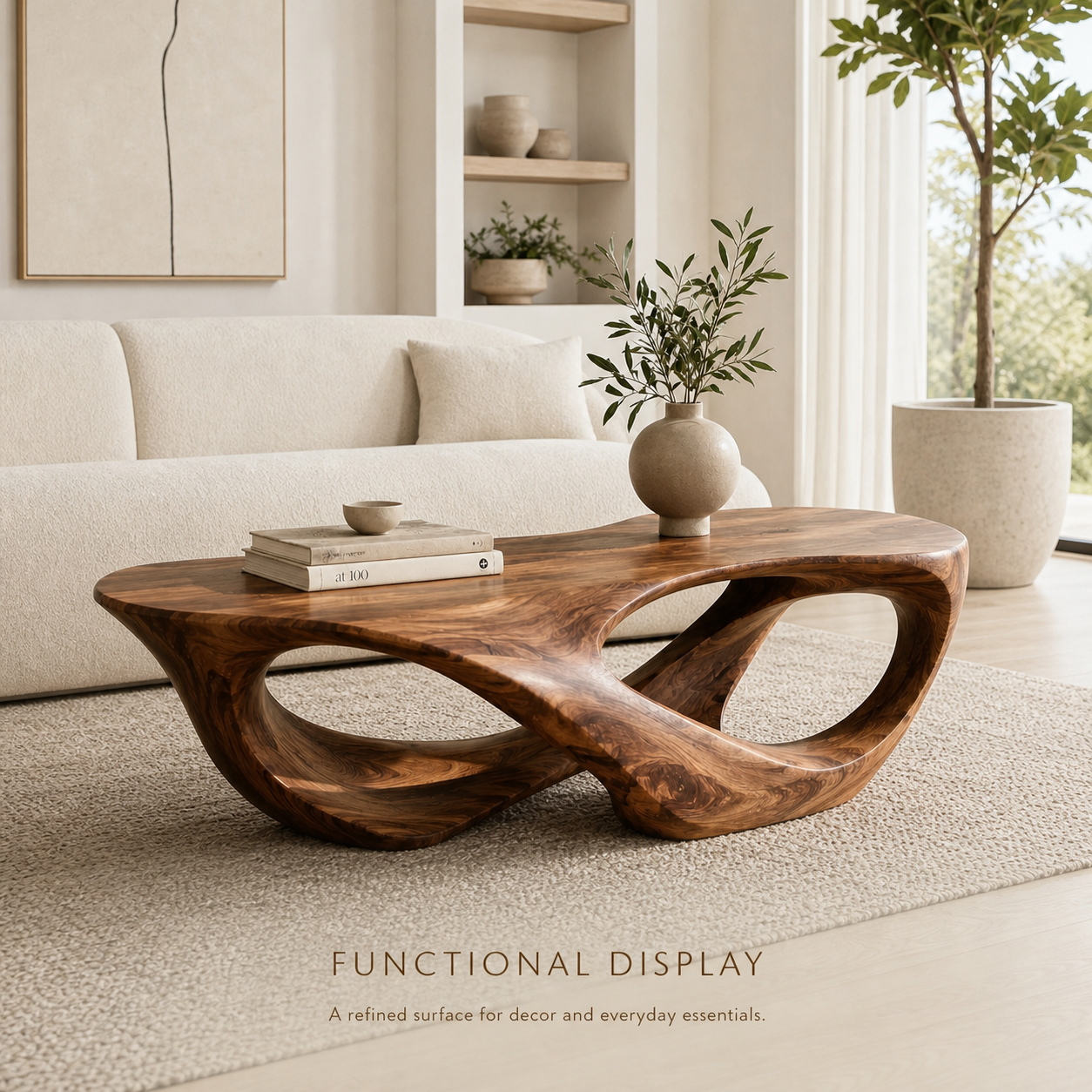 Liora Warm Walnut Coffee Table - Design 186 - product image 07
