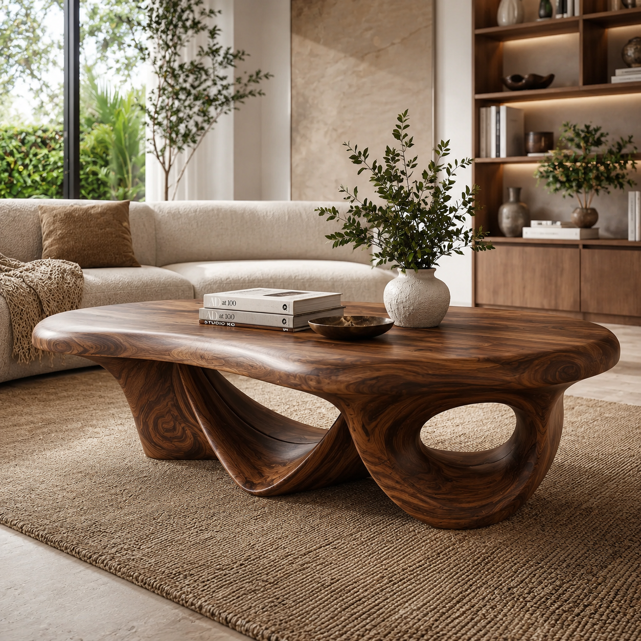 Brielle Sculpted Coffee Table - Design 188 - main view