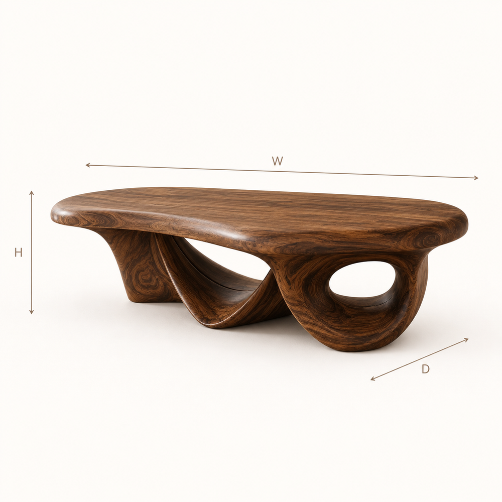 Brielle Sculpted Coffee Table - Design 188 - product image 08