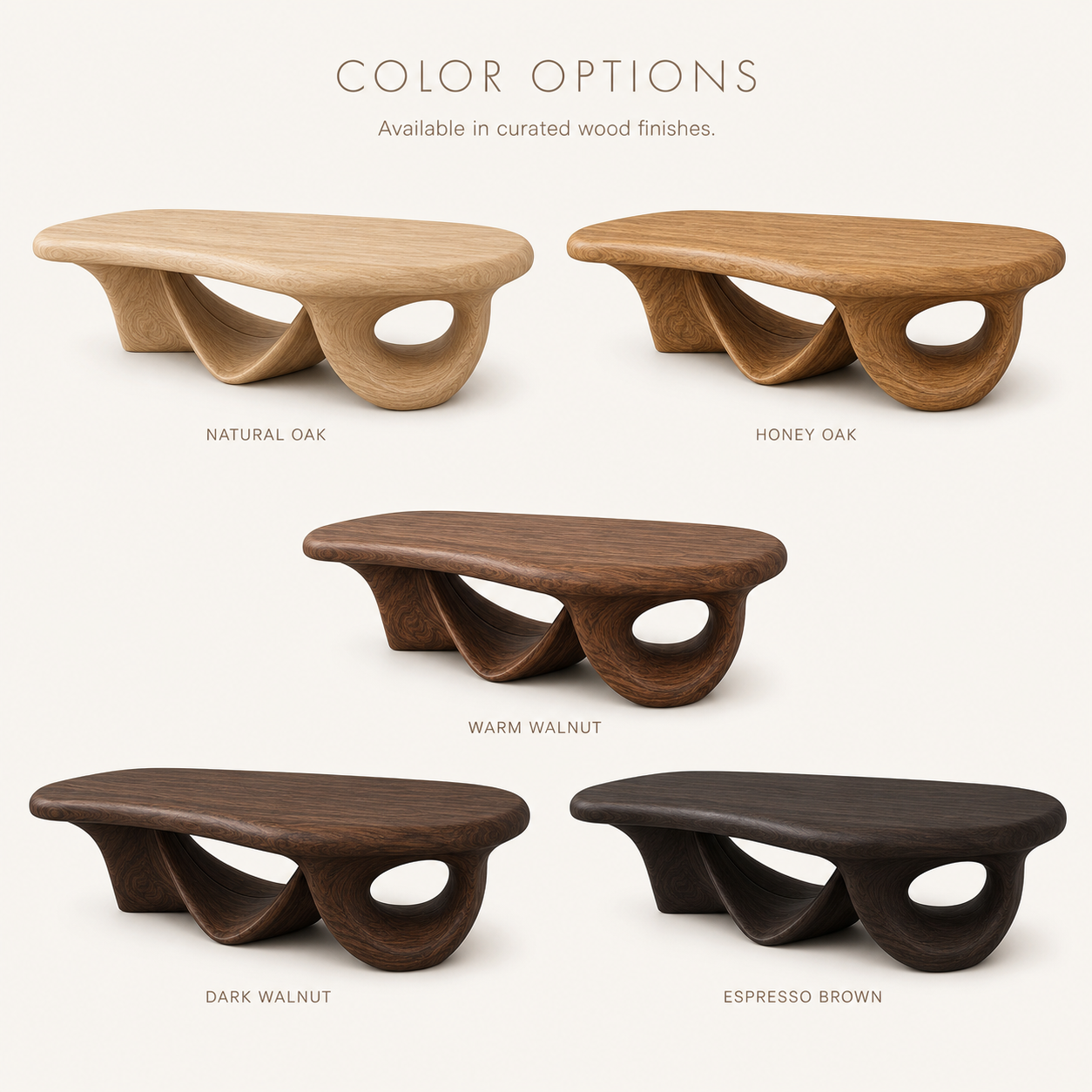 Brielle Sculpted Coffee Table - Design 188 - product image 11