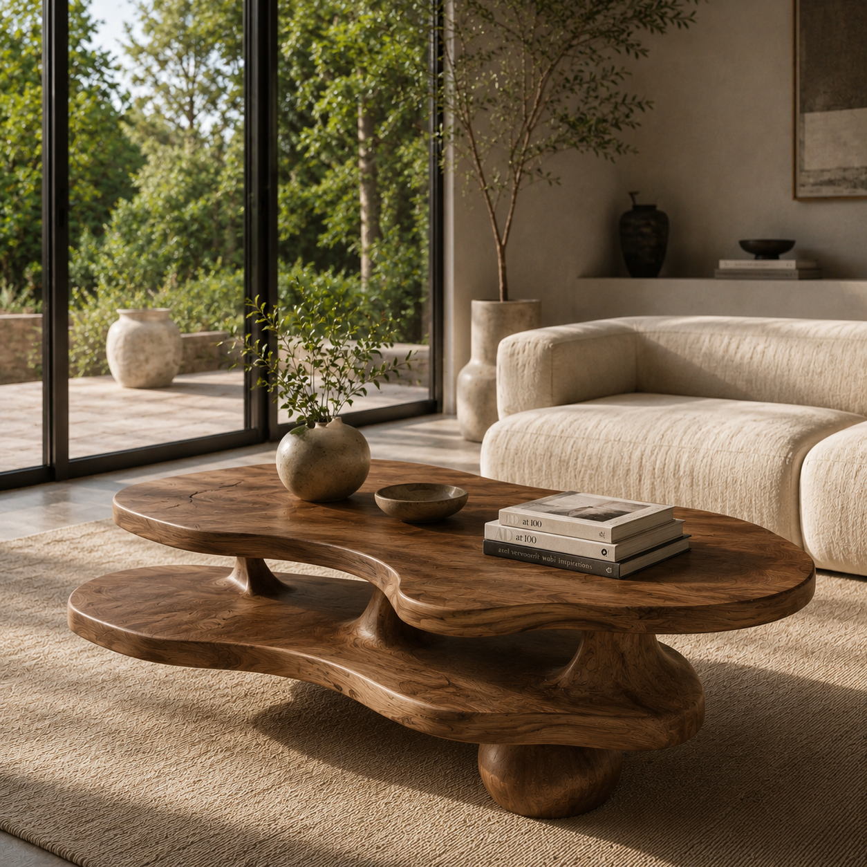 Mira Flow Wood Coffee Table - Design 192 - main view