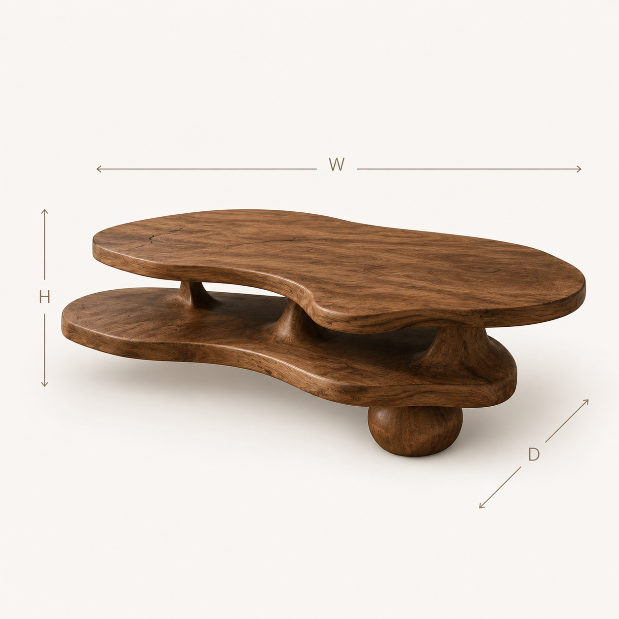 Mira Flow Wood Coffee Table - Design 192 - product image 08