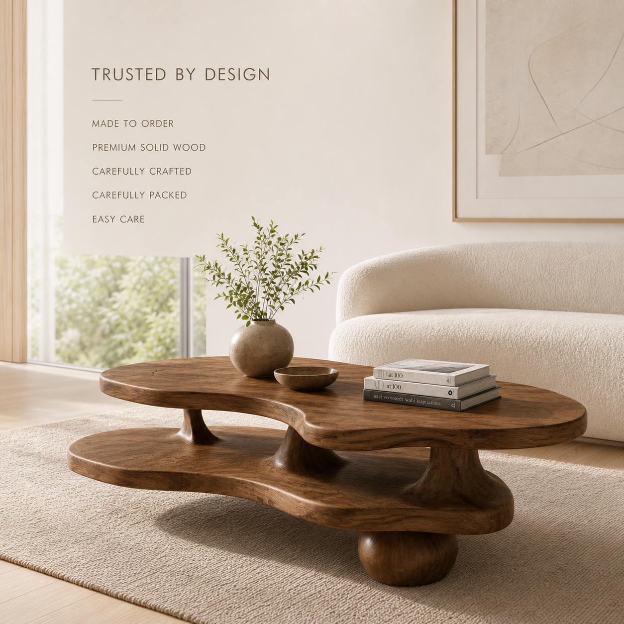 Mira Flow Wood Coffee Table - Design 192 - product image 09