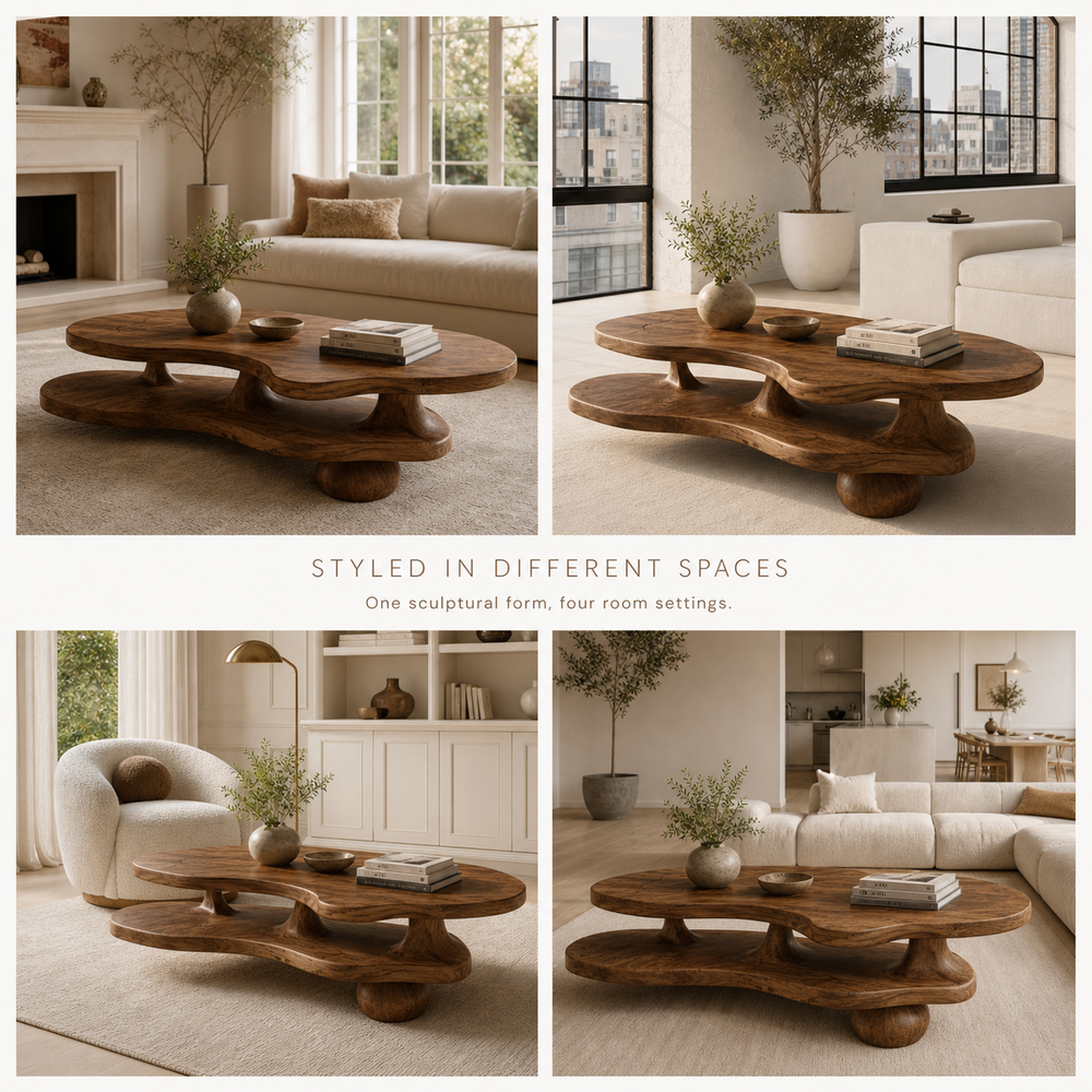 Mira Flow Wood Coffee Table - Design 192 - product image 10