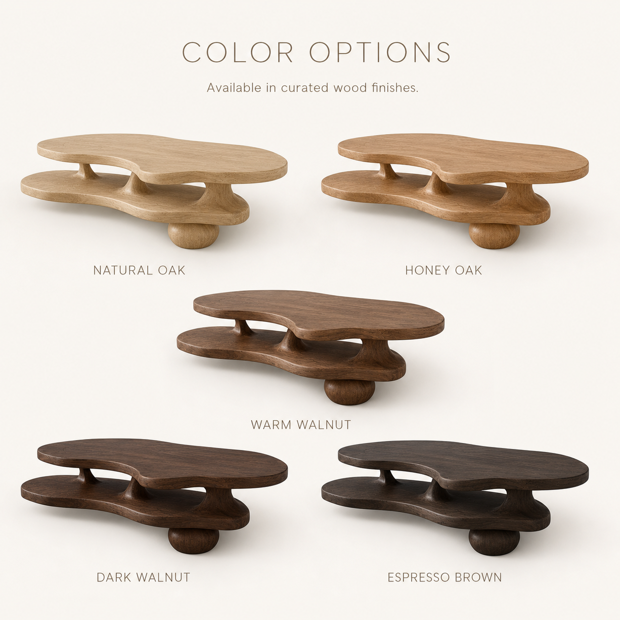 Mira Flow Wood Coffee Table - Design 192 - product image 11