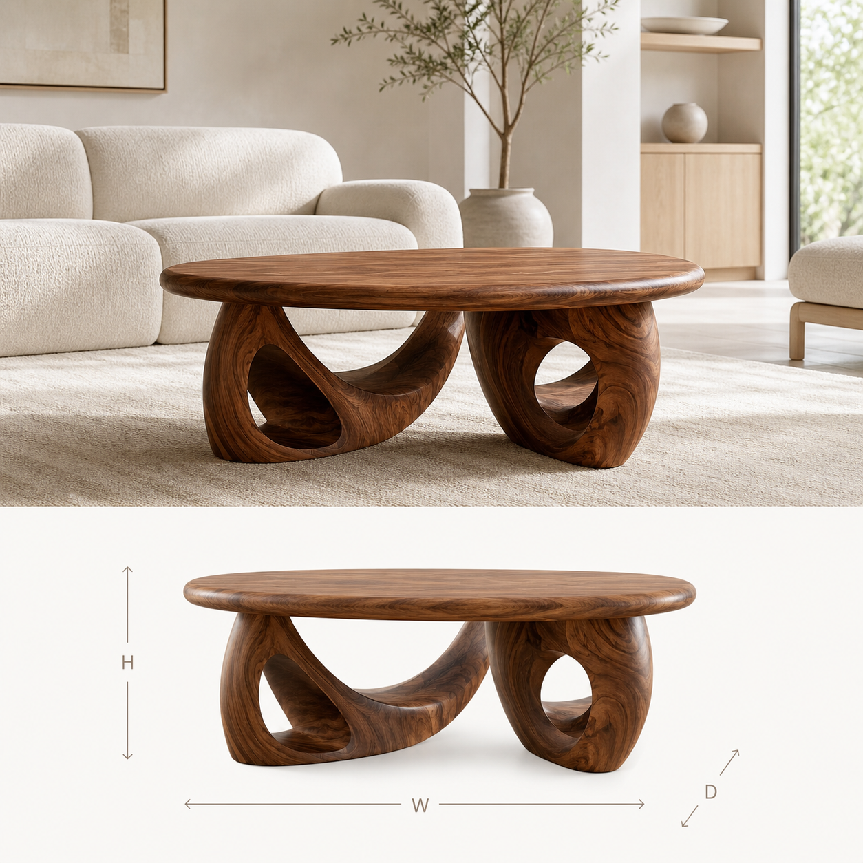 Isla Cloud Edge Coffee Table - Design 195 - product image 08