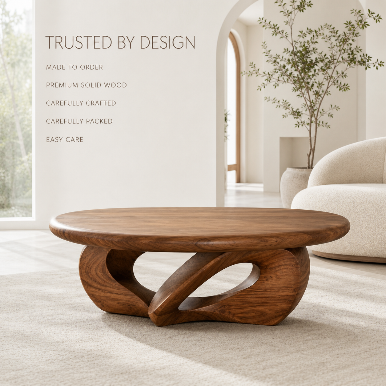 Celine Warm Modern Coffee Table - Design 196 - product image 09