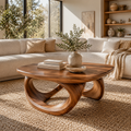 Alden Curved Wood Coffee Table - Design 197 - main view