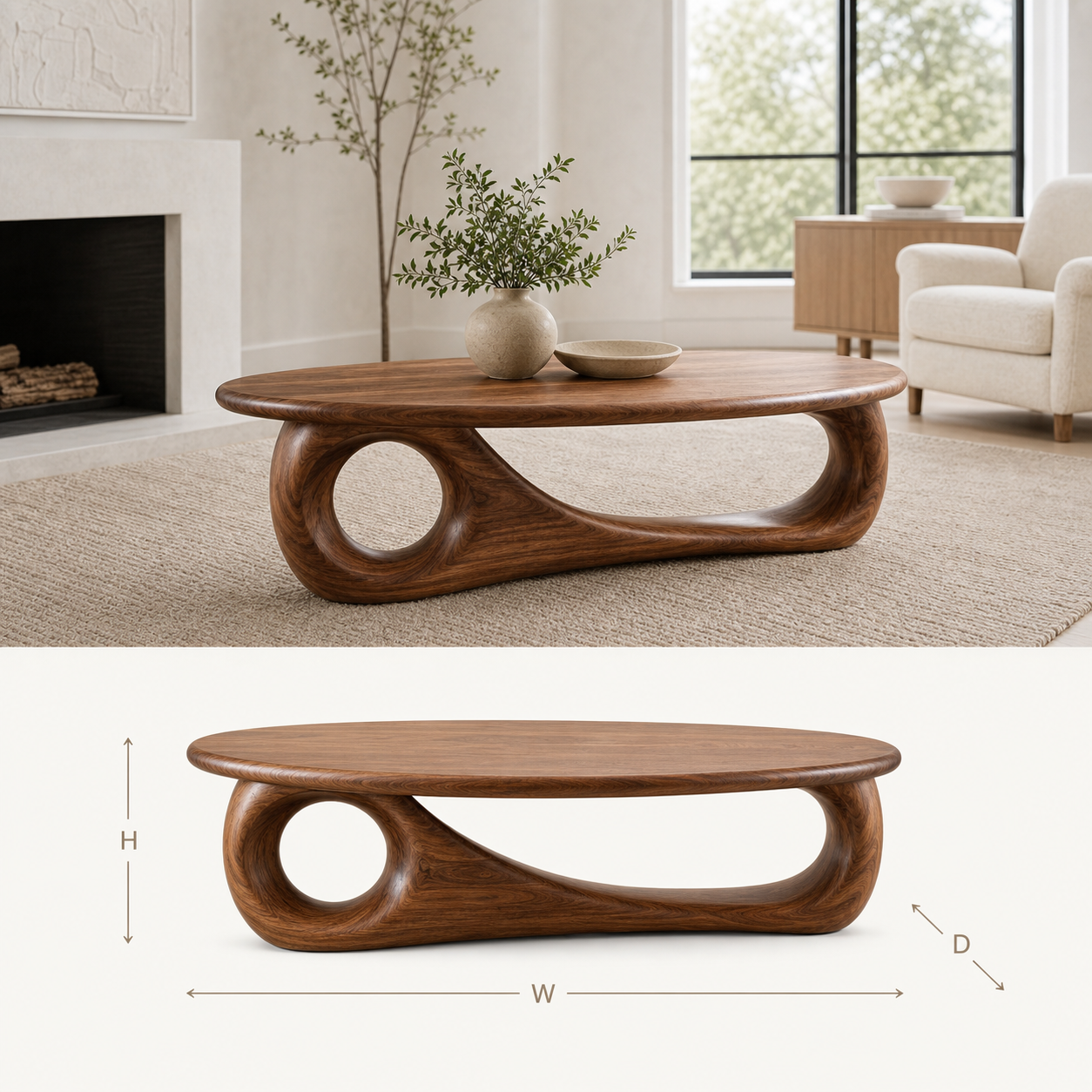 Aurelle Sculptural Coffee Table - Design 199 - product image 08