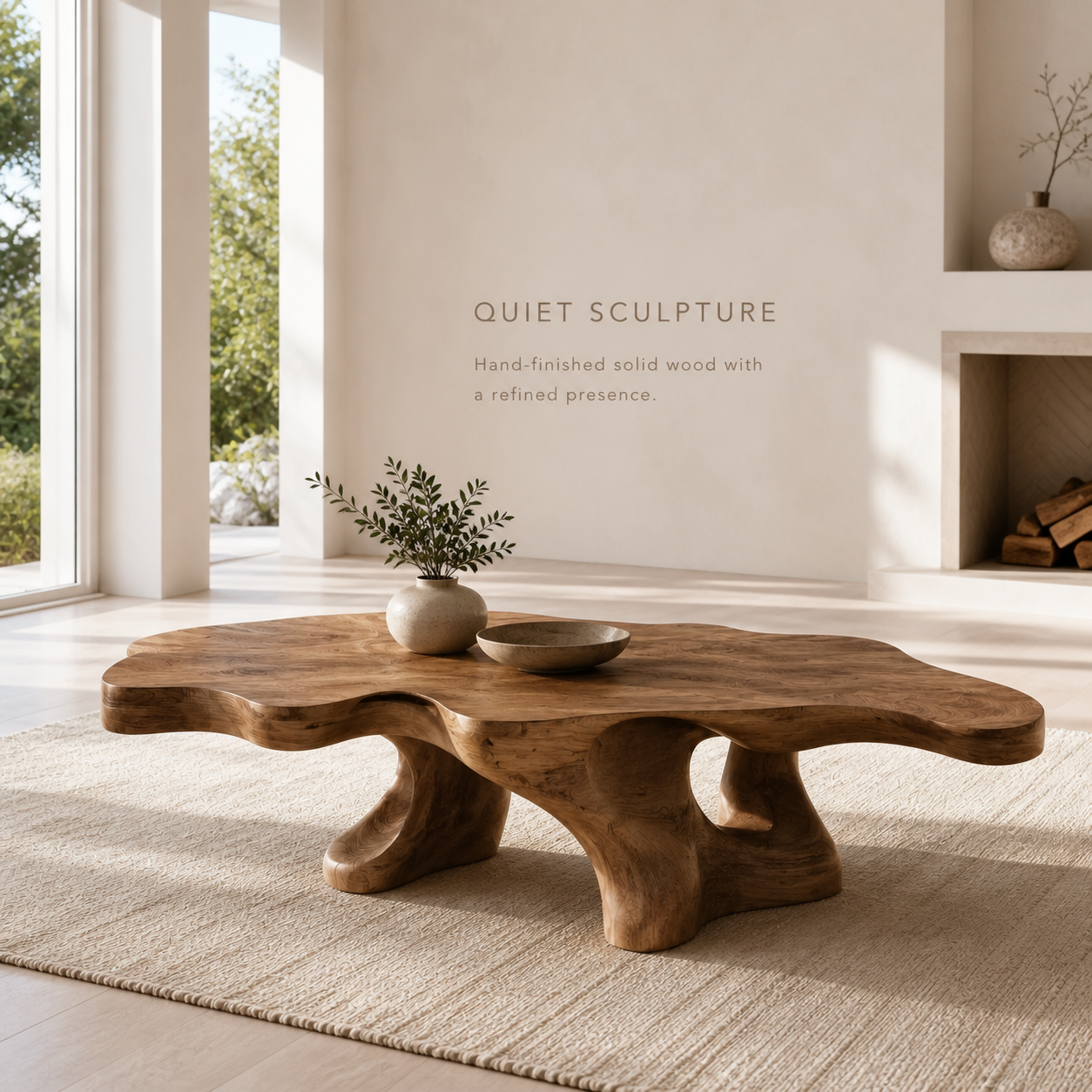 Arden Organic Round Coffee Table - Design 201 - product image 02