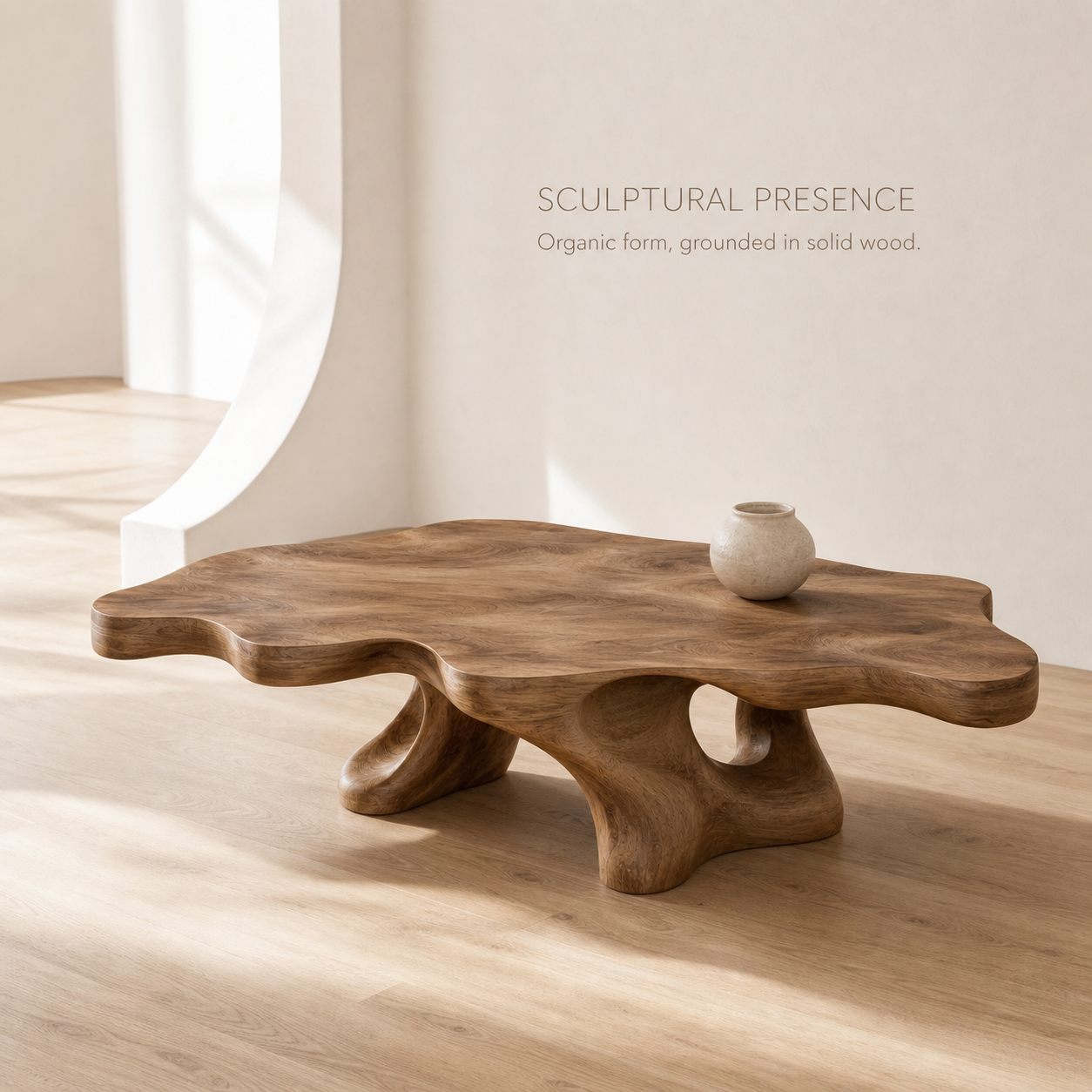 Arden Organic Round Coffee Table - Design 201 - product image 03