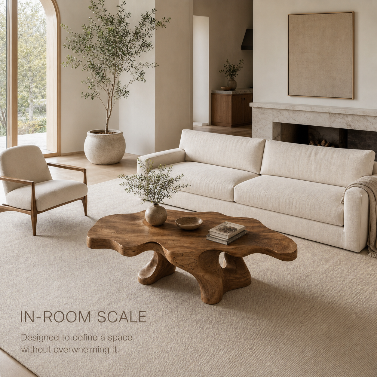 Arden Organic Round Coffee Table - Design 201 - product image 04